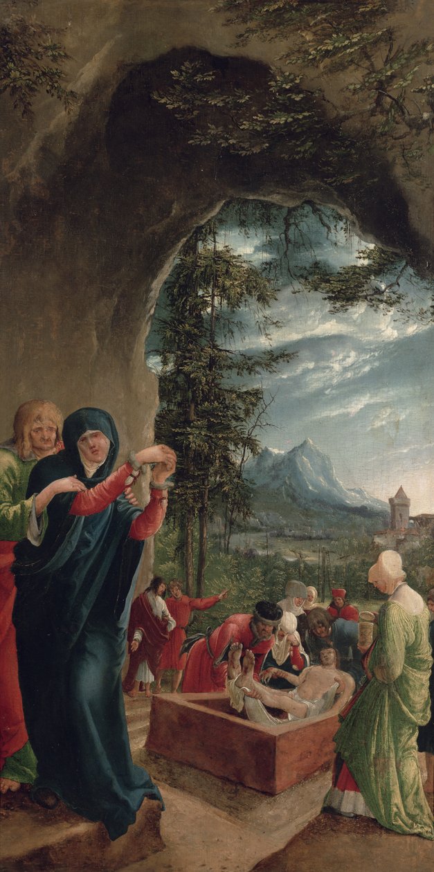 Kristi gravlæggelse, 1518, af Albrecht Altdorfer