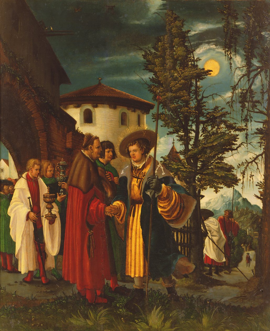 Saint Florians afgang, 1516-18 af Albrecht Altdorfer