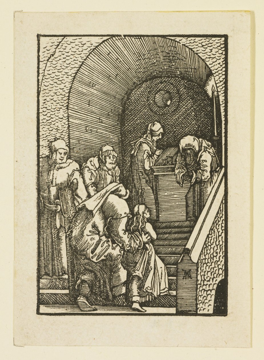 Præsentationen af jomfruen i templet af Albrecht Altdorfer