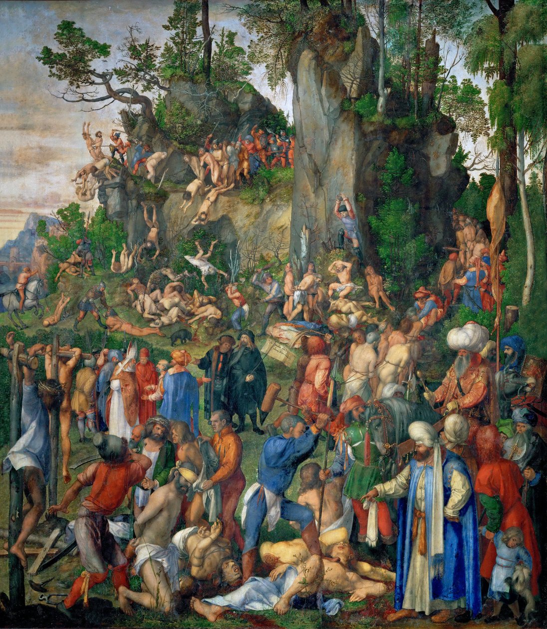Tortur af de ti tusinde kristne af Albrecht Dürer