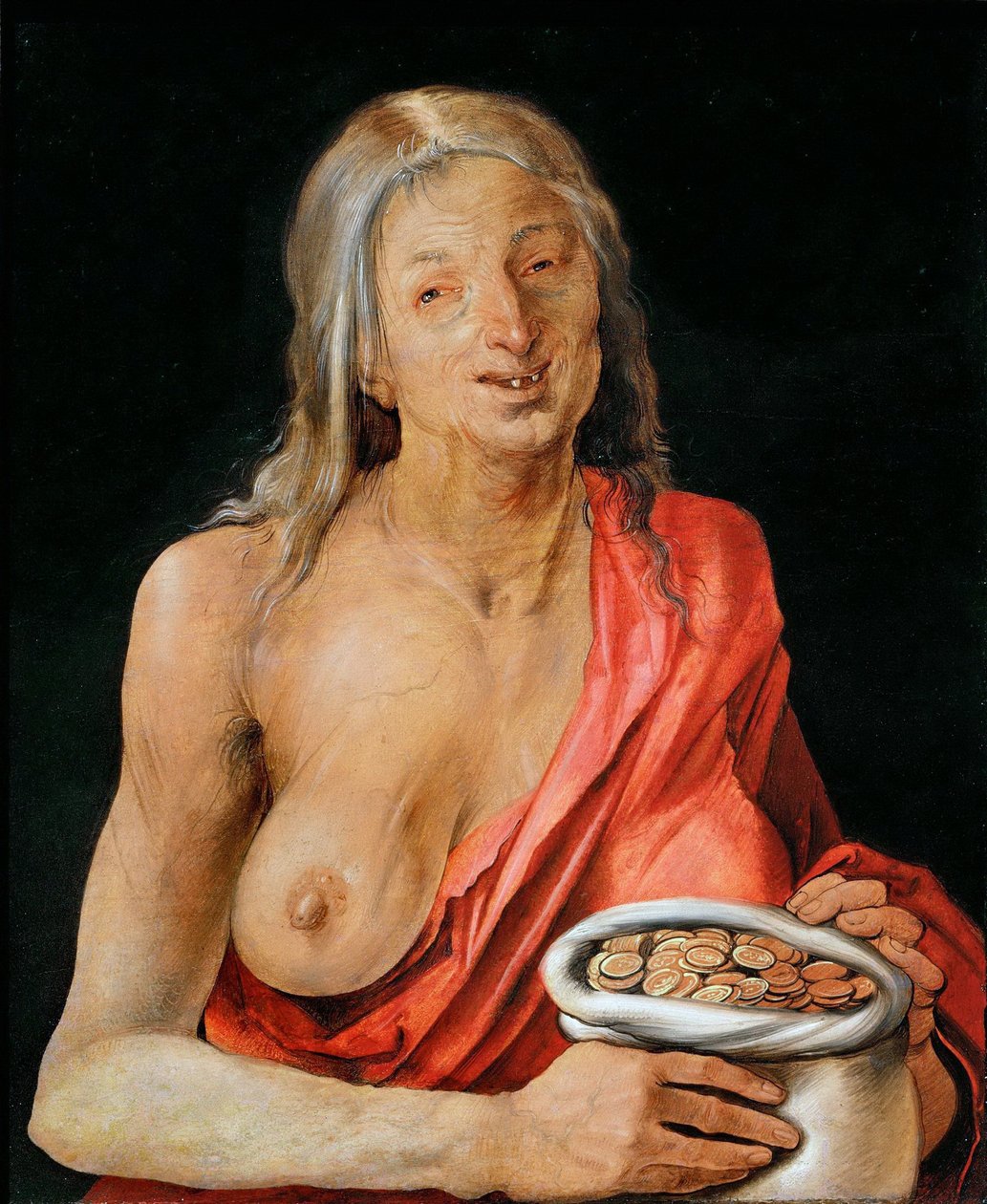 Allegori om grådighed af Albrecht Dürer