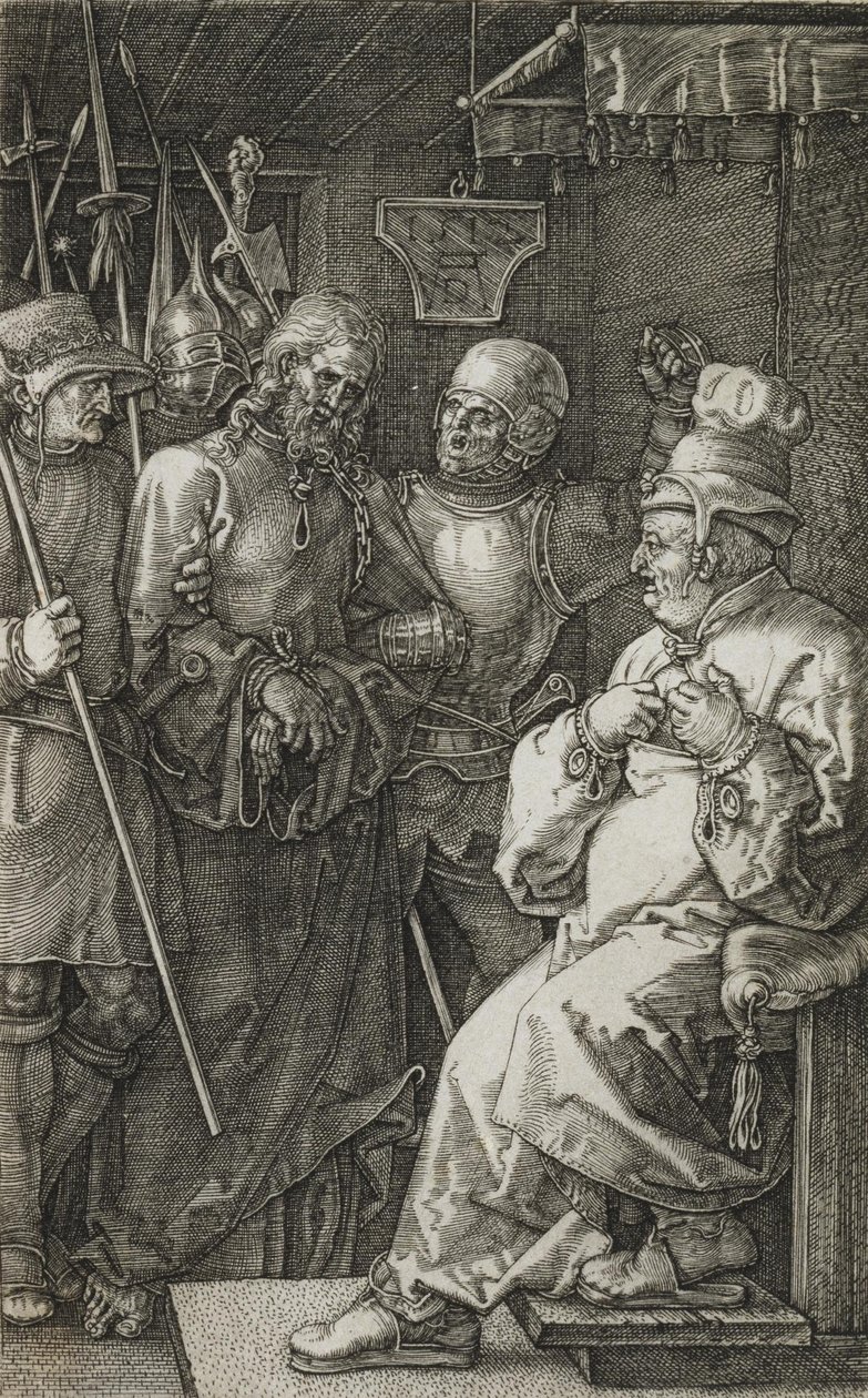Kristus før Kaifas af Albrecht Dürer