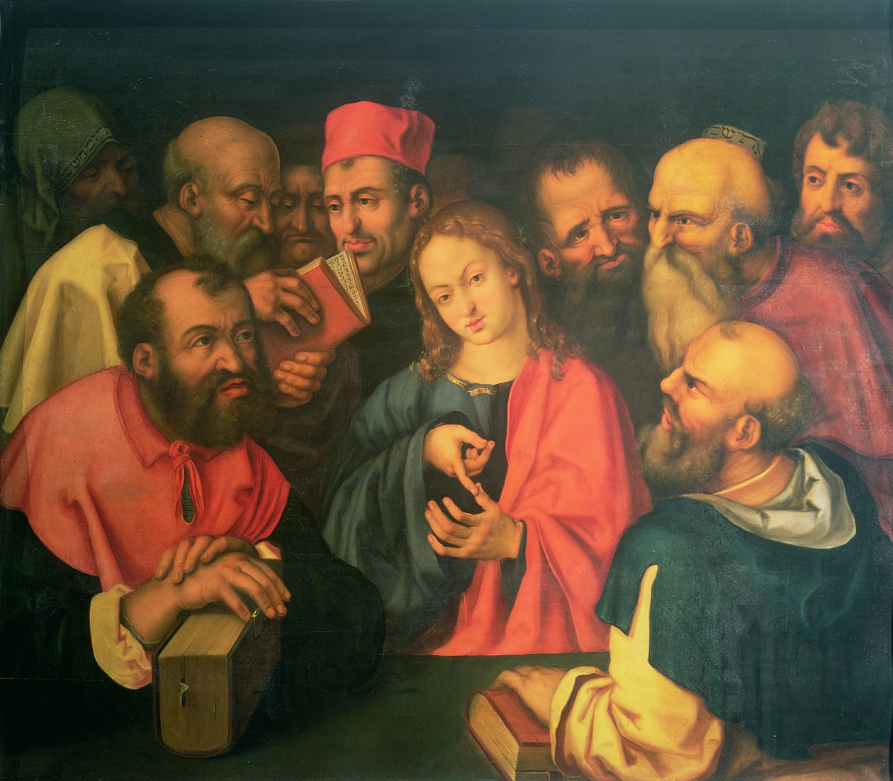 Kristus, tolv år, blandt de skriftkloge, 16. eller 17. århundrede af Albrecht Dürer