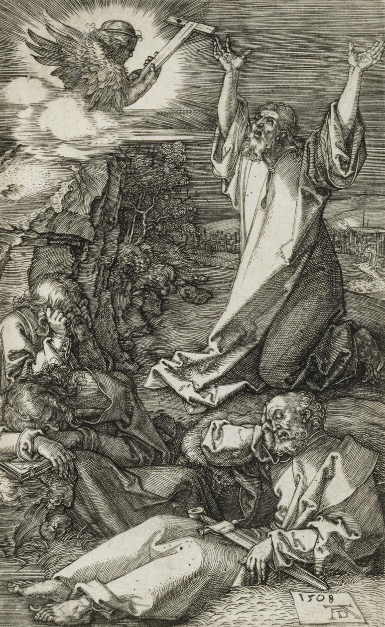 Kristus på Oliebjerget af Albrecht Dürer