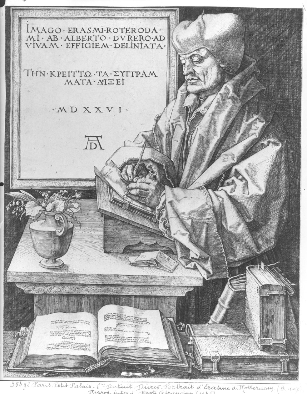 Desiderius Erasmus (1466-1536) af Rotterdam, 1526 af Albrecht Dürer