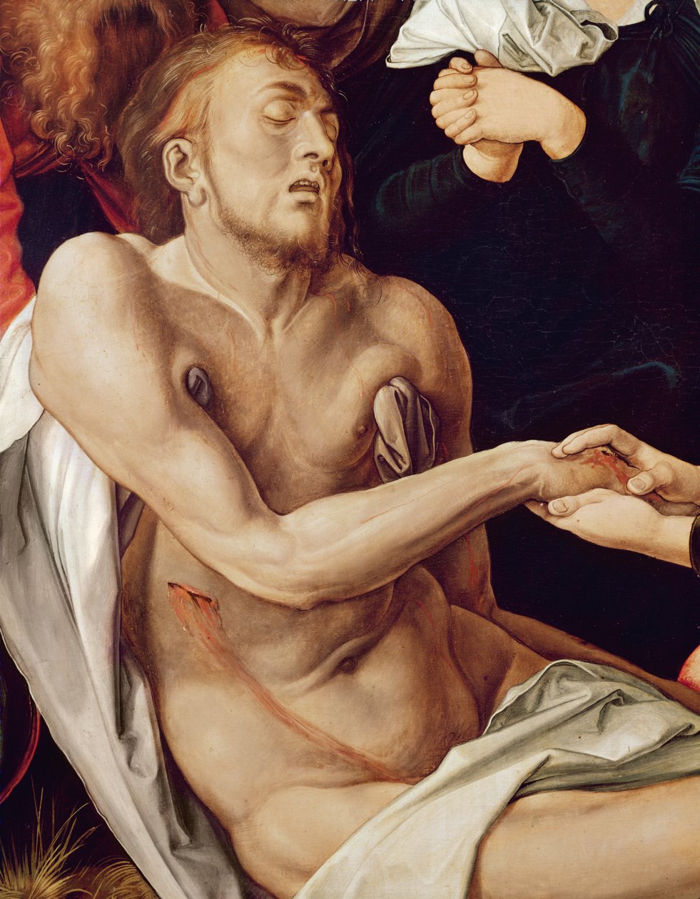 Detalje af Lamentation for Christ, 1500-03 (se 61055) af Albrecht Dürer