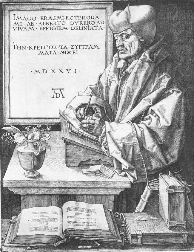 Erasmus fra Rotterdam af Albrecht Dürer