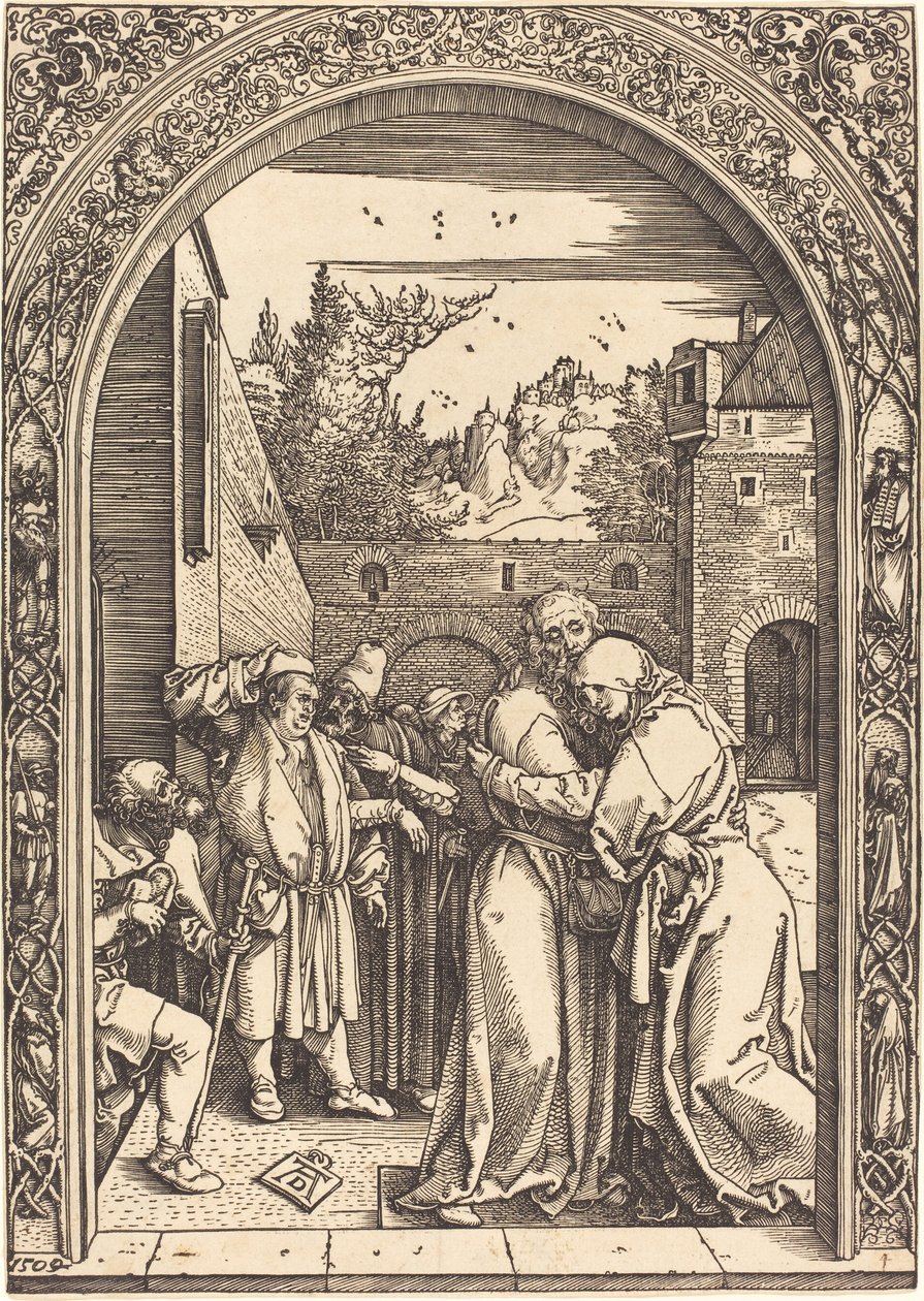 Joachim og Anna ved Golden Gate af Albrecht Dürer