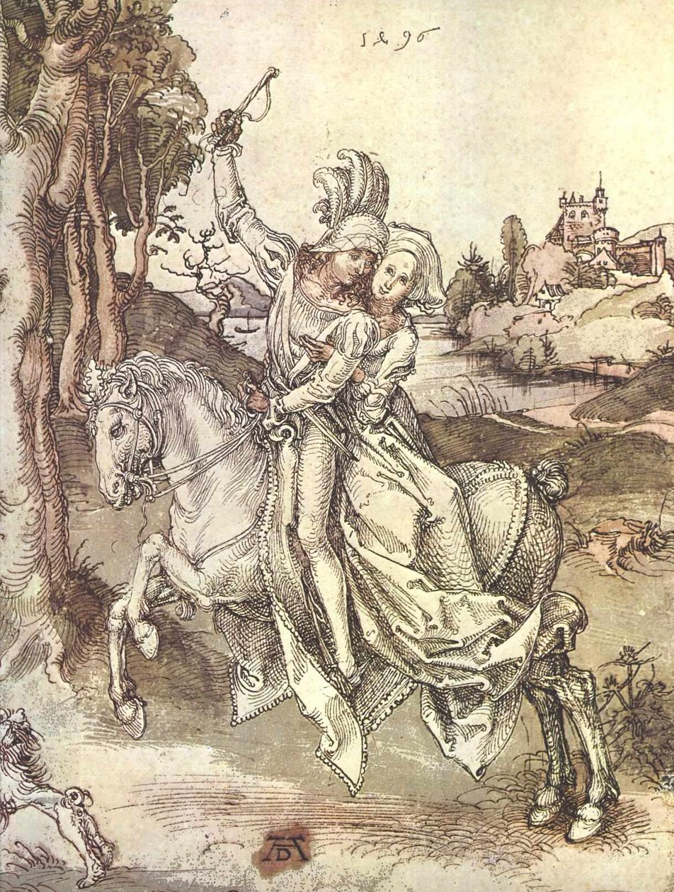 Ungt par til hest af Albrecht Dürer