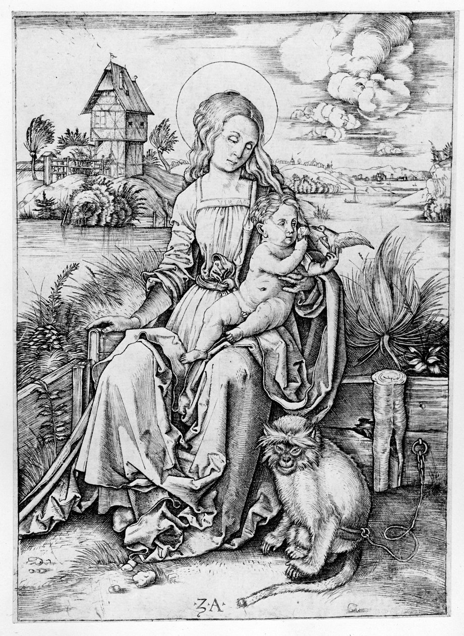 Madonna med aben af Albrecht Dürer