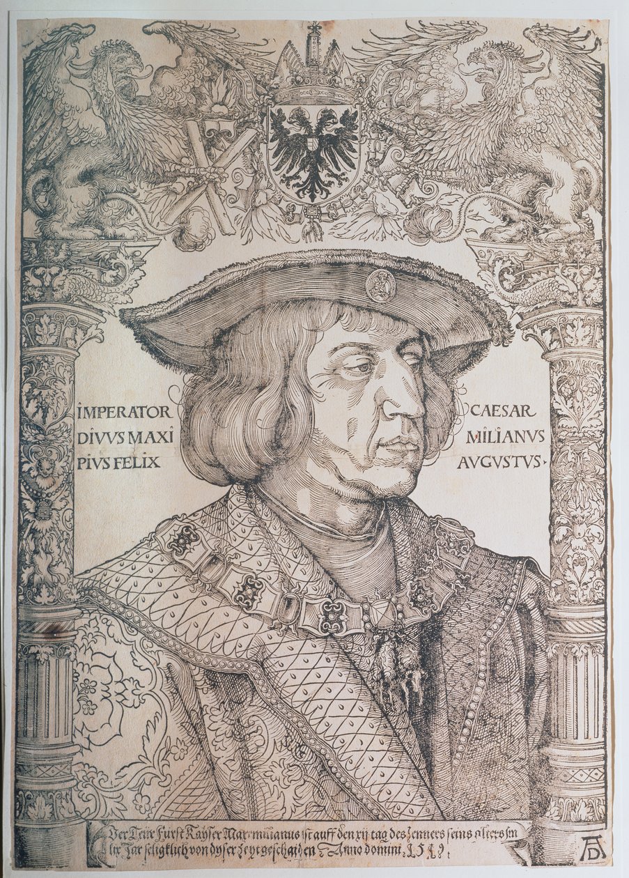 Maximilian I, kejser af Tyskland (1459-1519), 1518 af Albrecht Dürer