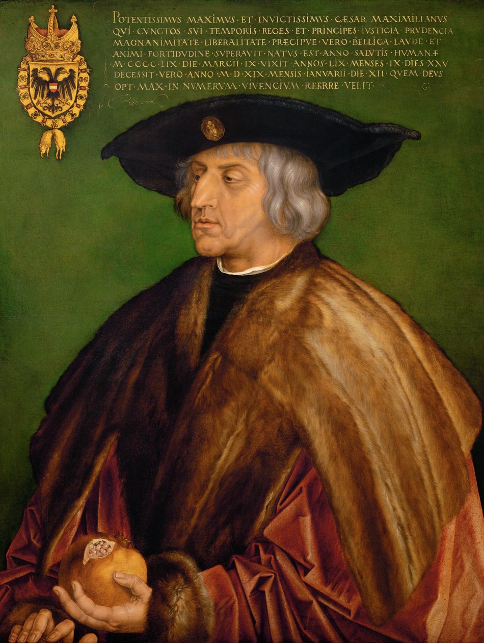 Maximilian I, den hellige romerske kejser af Albrecht Dürer
