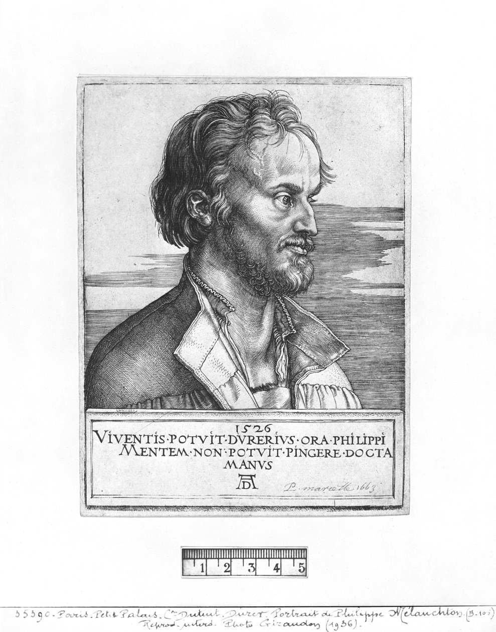 Portræt af Philipp Melanchthon, 1526 af Albrecht Dürer