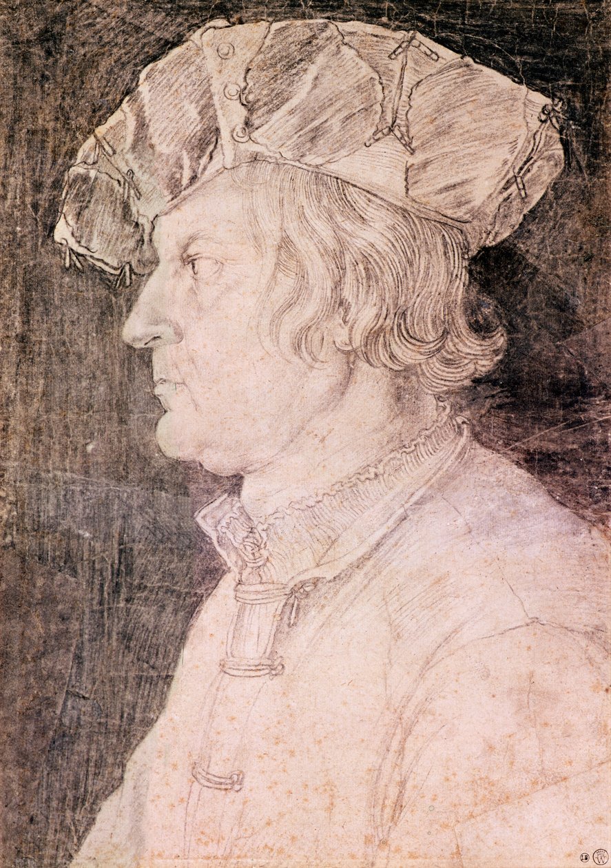 Portræt af en mand af Albrecht Dürer