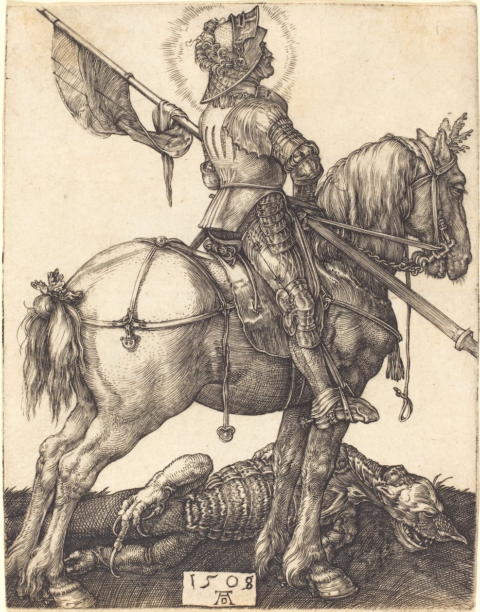 Saint George til hest af Albrecht Dürer