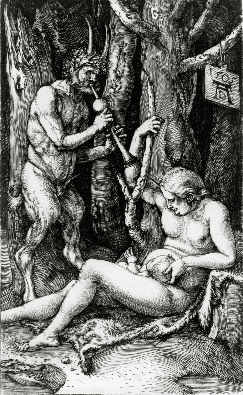 Satyrfamilien, 1505 af Albrecht Dürer
