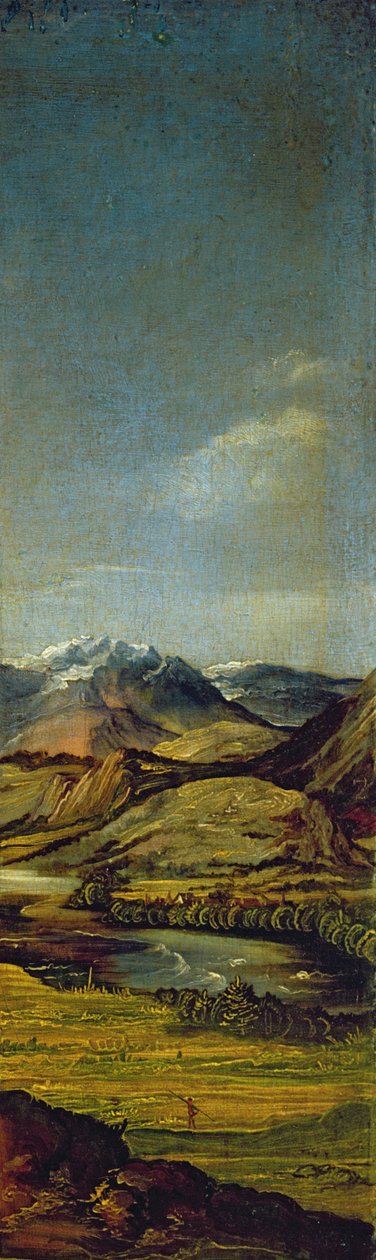 Selvportræt med handsker, 1498 (detalje af 545) af Albrecht Dürer