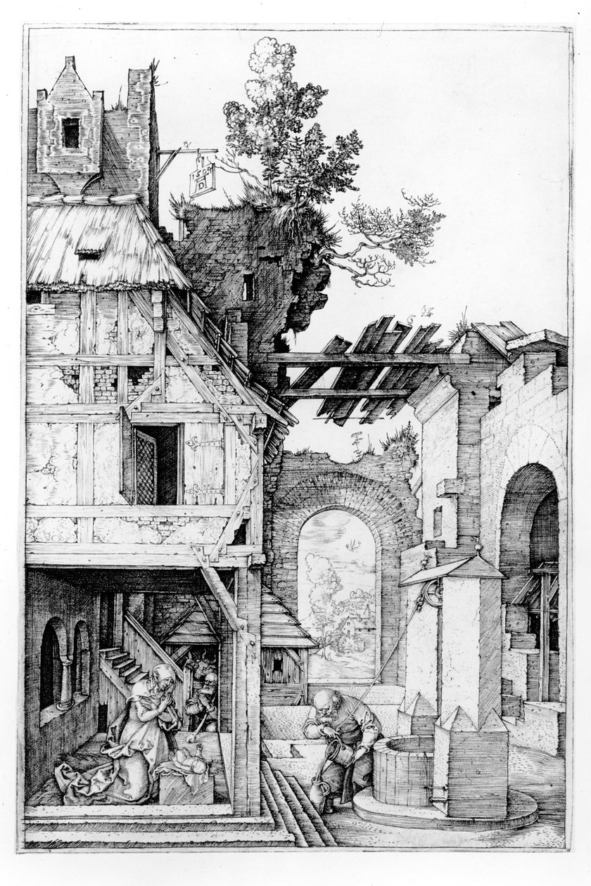 Fødselen, c.1504 af Albrecht Dürer