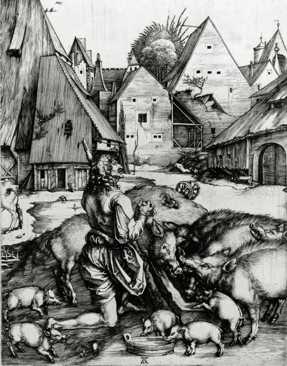Den fortabte søn, 1496 af Albrecht Dürer