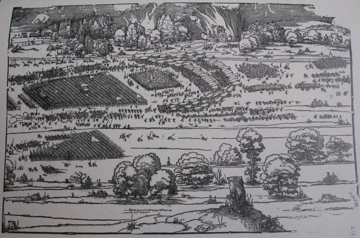 Belejringen af en fæstning af Albrecht Dürer