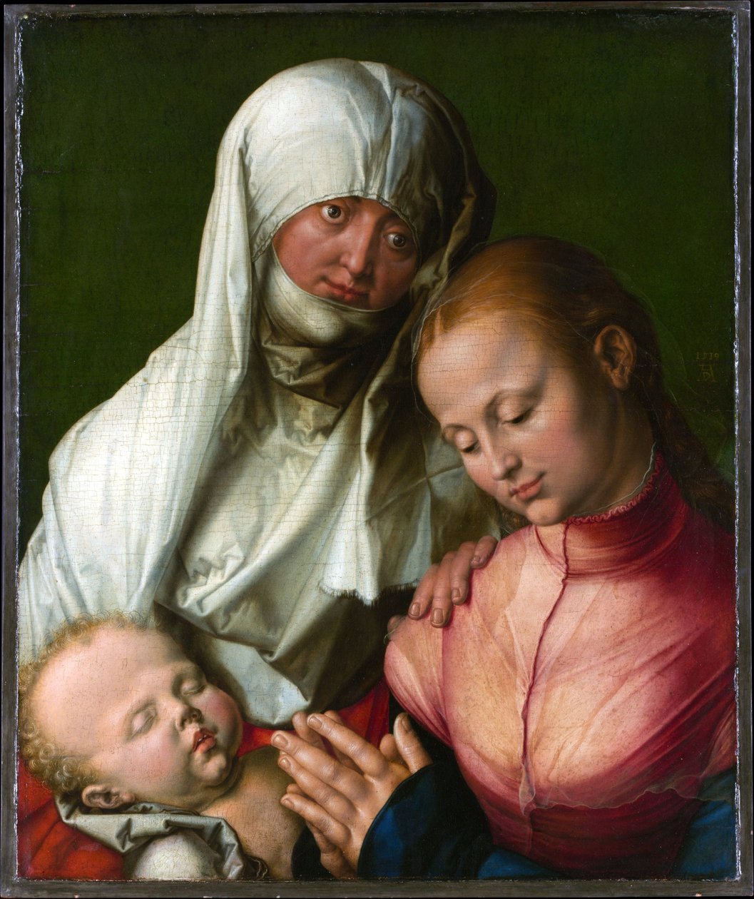 Jomfru og barn med Saint Anne af Albrecht Dürer