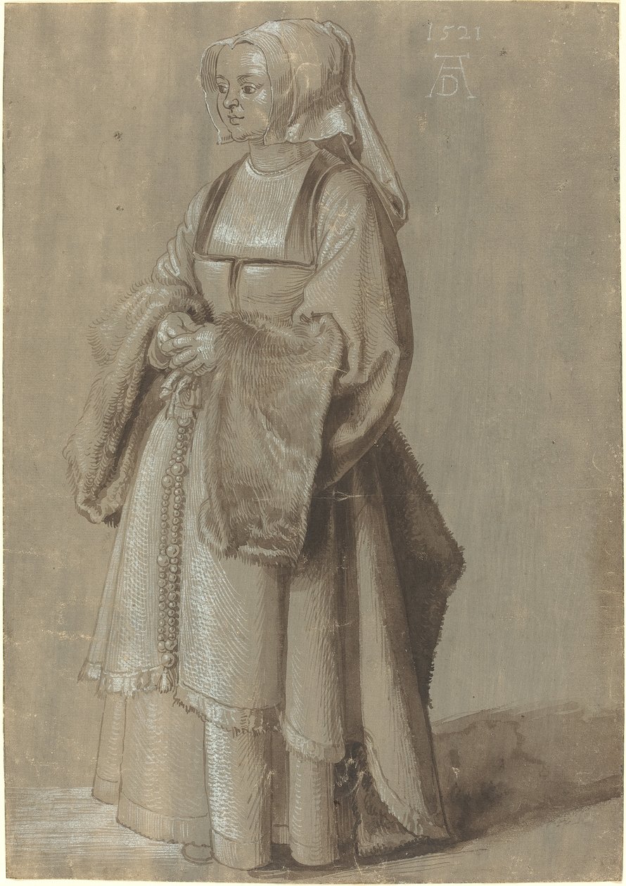 Ung kvinde i nederlandsk kjole af Albrecht Dürer