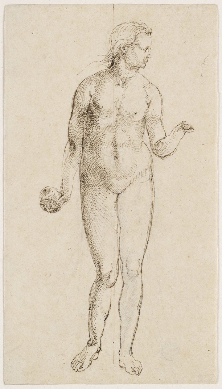 Eve (pen og indisk blæk på papir) af Albrecht Dürer
