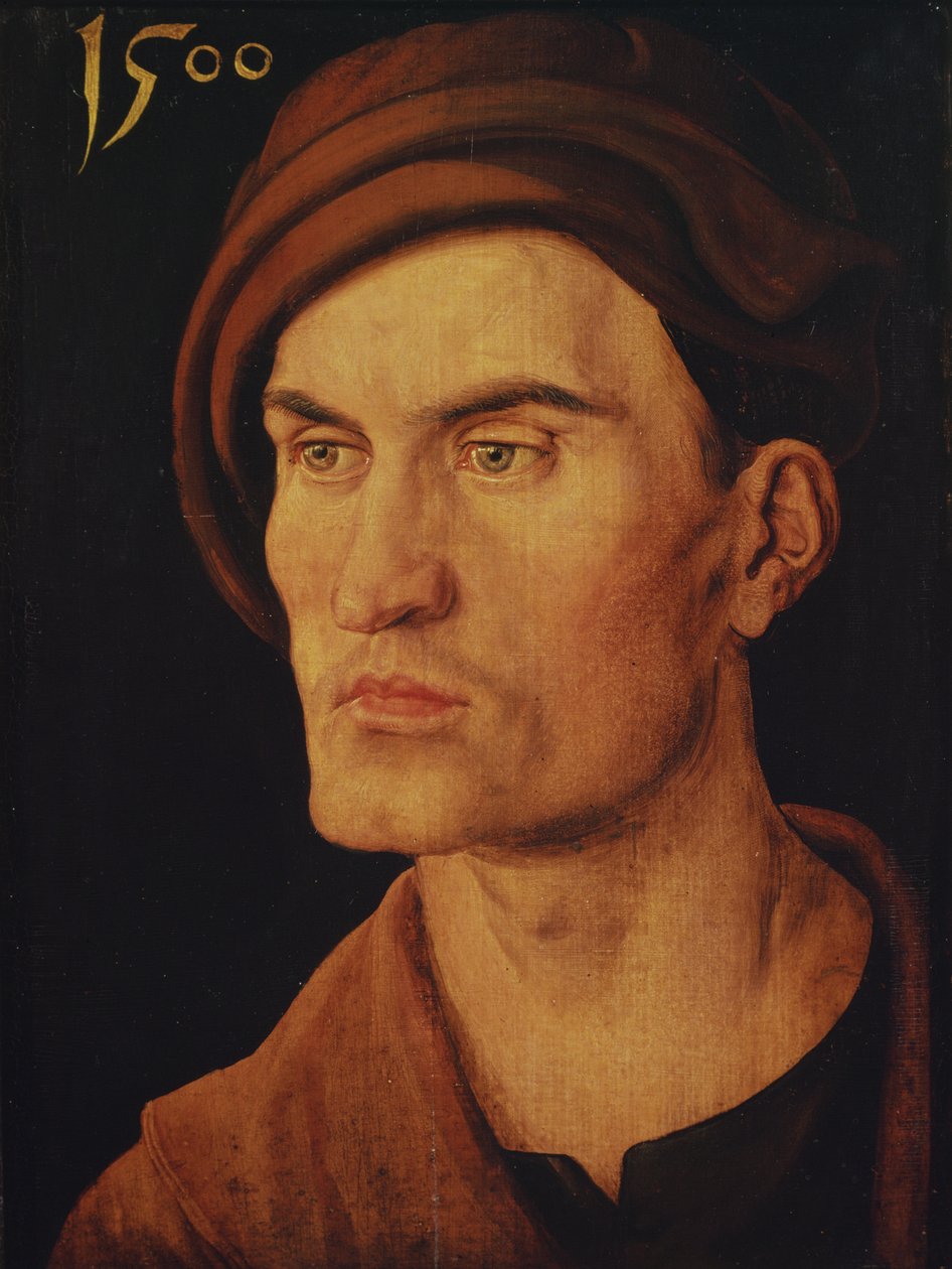 Portræt af en ung mand, 1500 af Albrecht Dürer
