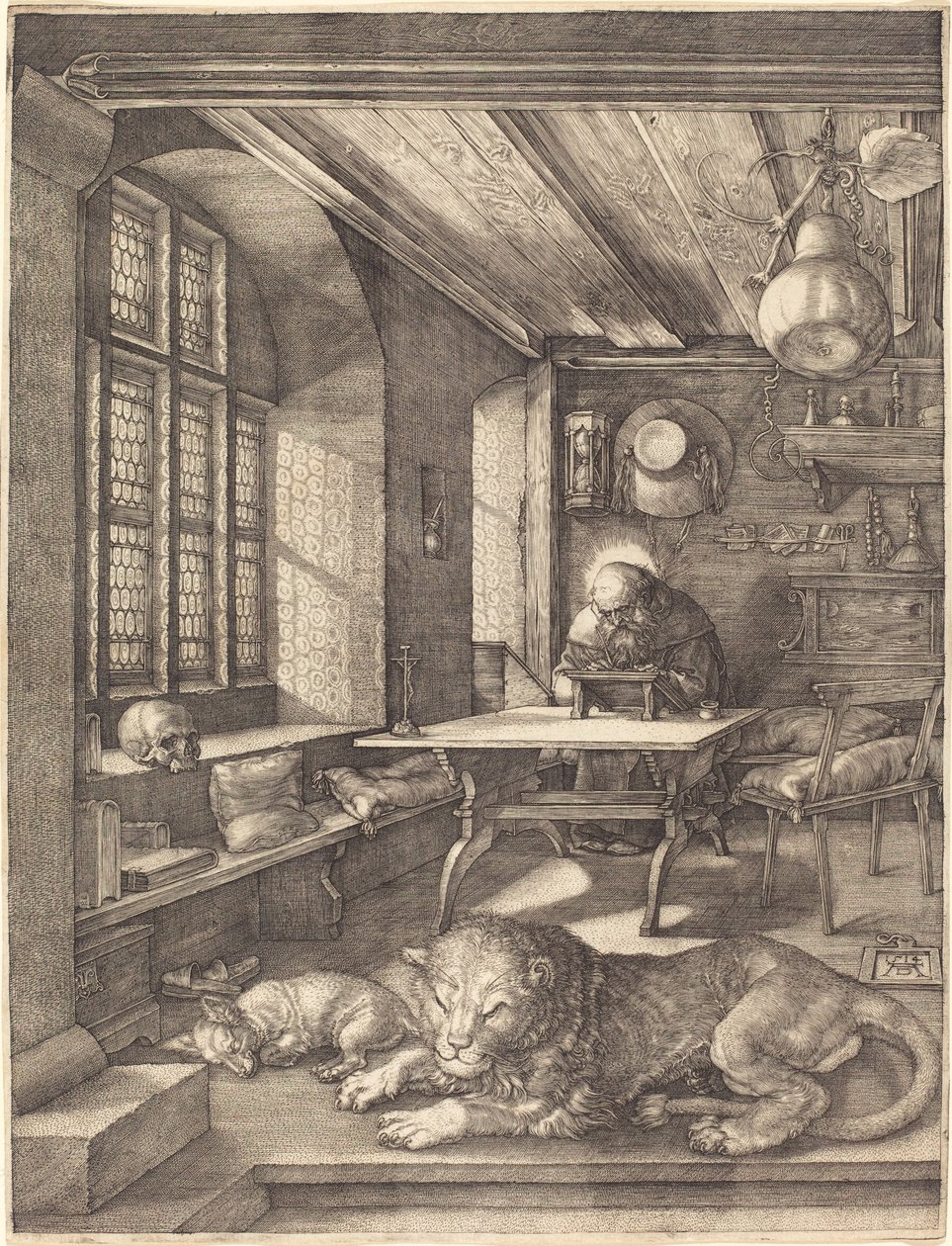 Sankt Hieronymus i hans Studie, 1514 af Albrecht Dürer