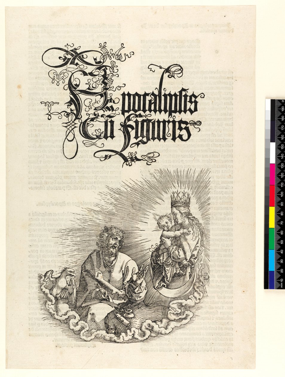 Apokalypsen, titelblad, 1511 af Albrecht Dürer