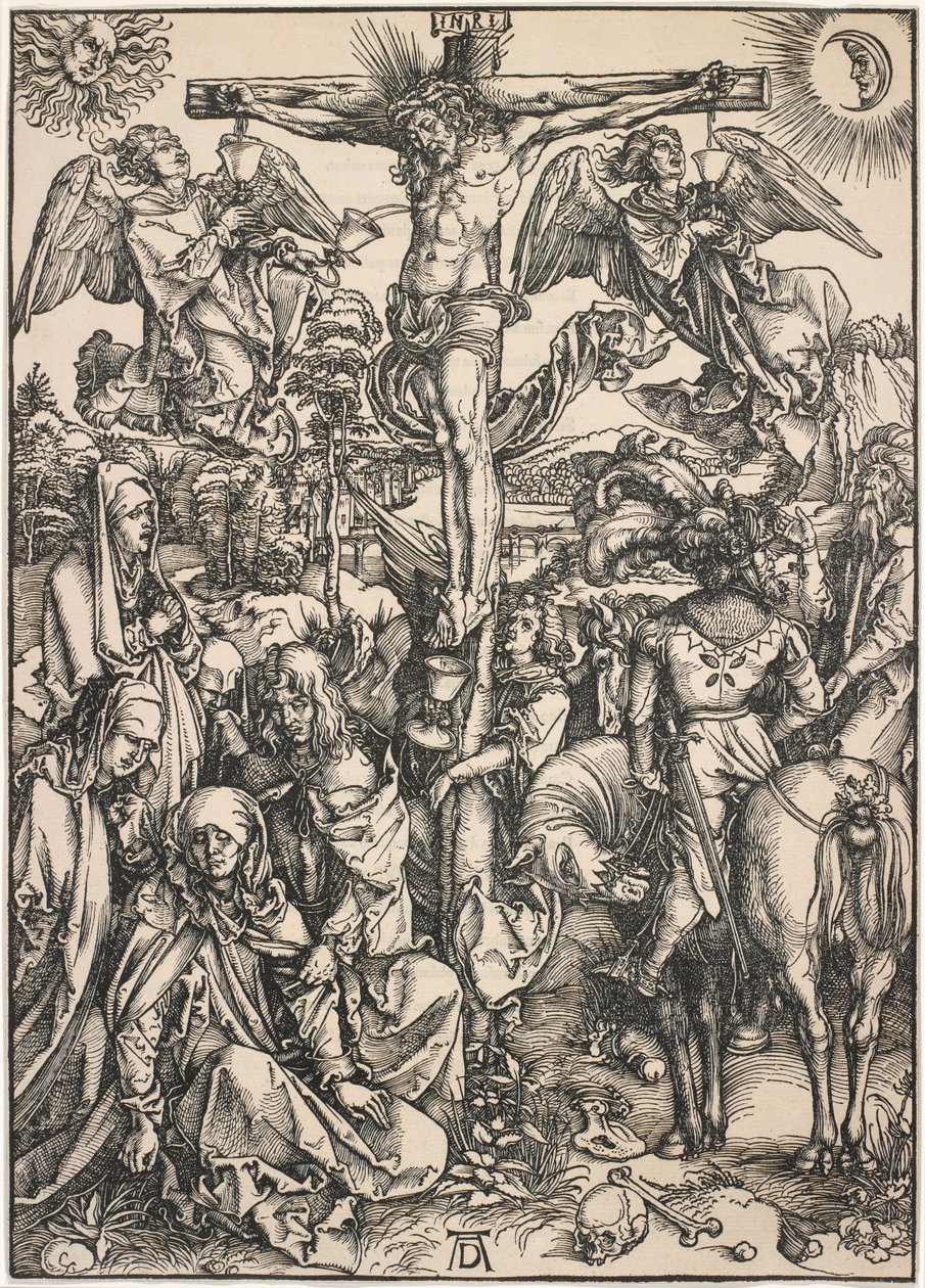Korsfæstelsen, fra Den store lidenskab, 1497-99 af Albrecht Dürer