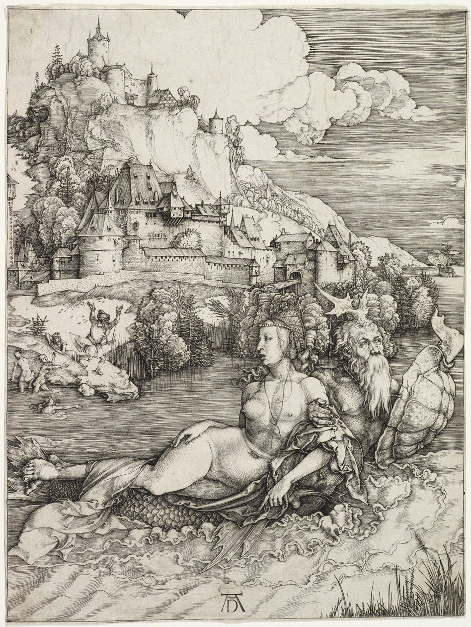 Sømonsteret, bortførelsen af Amymone 1498 af Albrecht Dürer