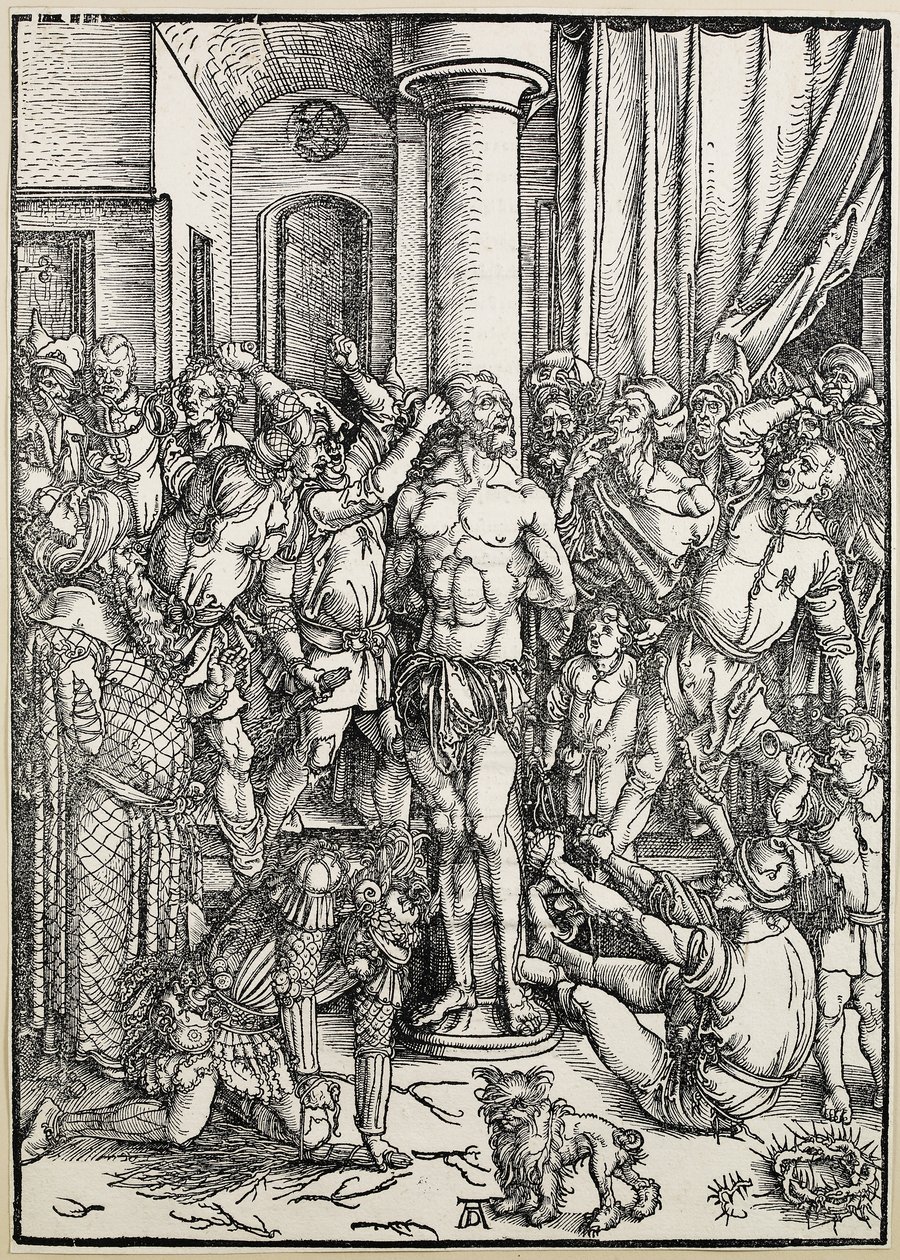Flagelleringen, ca. 149697 af Albrecht Dürer