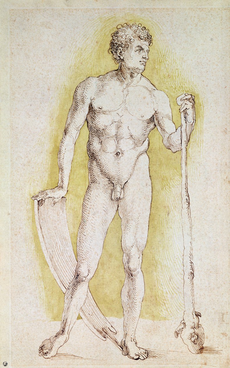 Ung nøgen mand af Albrecht Dürer