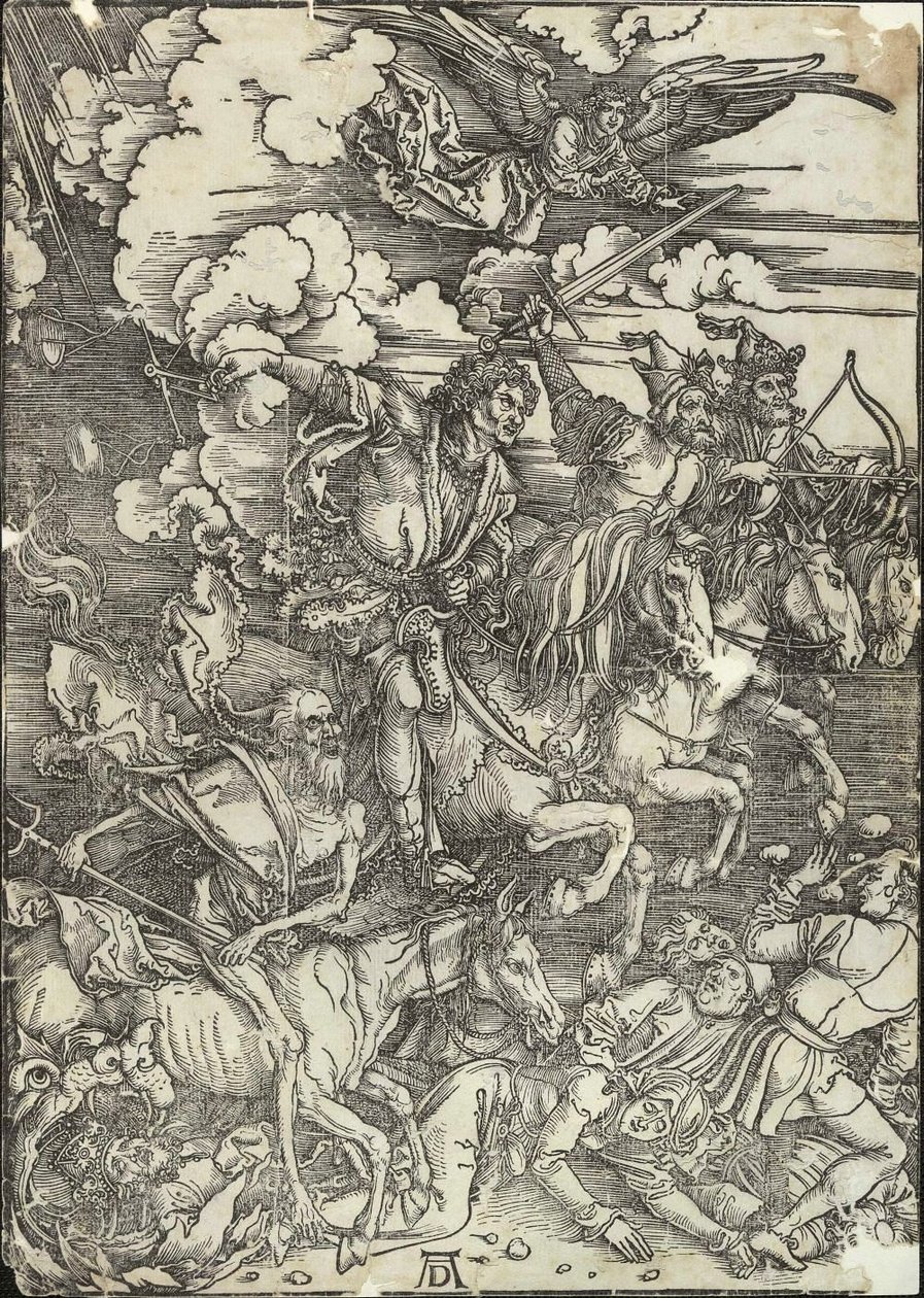 Fire ryttere i apokalypsen af Albrecht Dürer