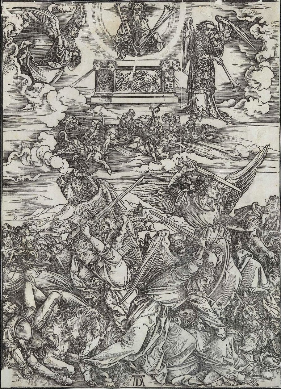 De fire hævngende engle af Albrecht Dürer