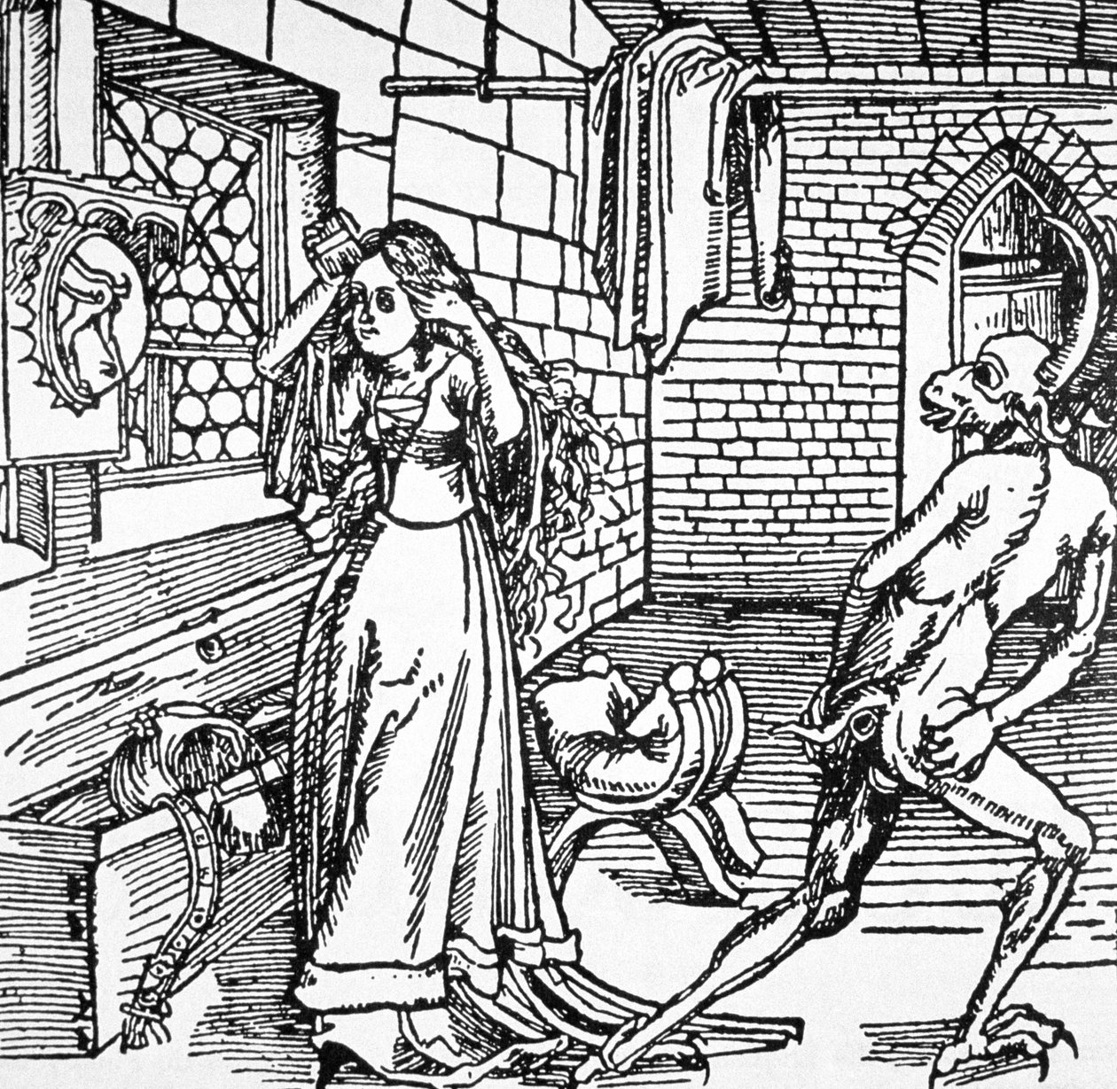 The Devil and the Coquette, kopi af en illustration fra 