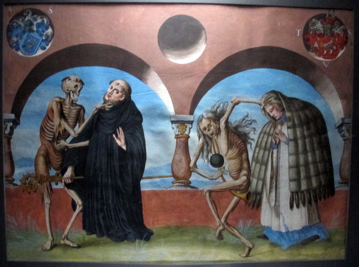 Kopi af Danse Macabre fra den dominikanske kirkegård i Bern af Albrecht Kauw