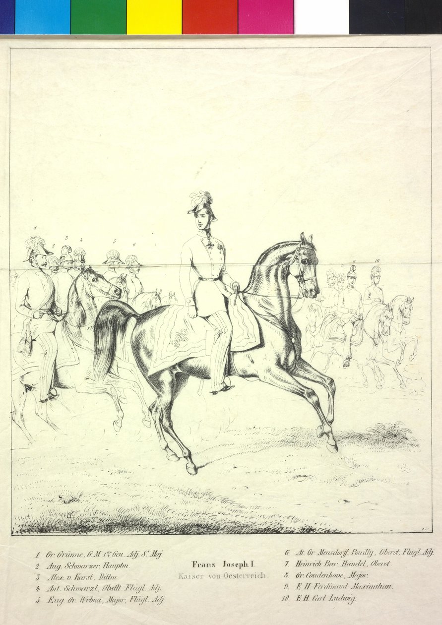Kejser af Østrig Franz Joseph I af Albrecht Adam