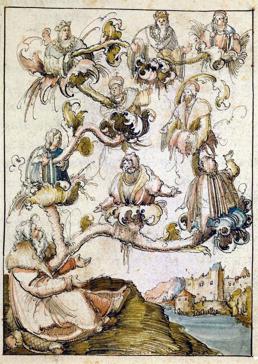 En habsburgsk genealogi, sandsynligvis af Albrecht Altdorfer ... af Albrecht Altdorfer