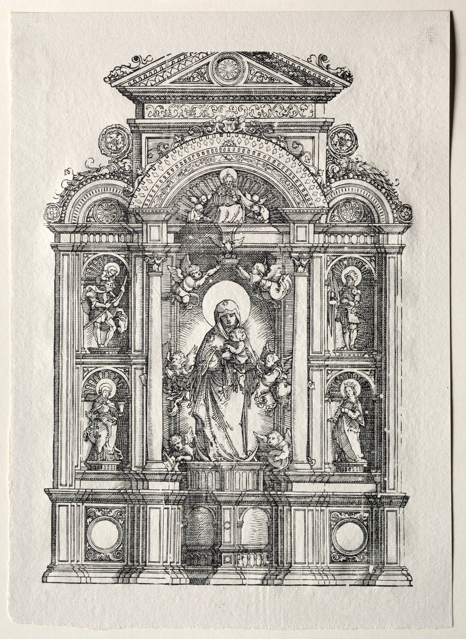 Alter med den smukke Maria af Regensburg af Albrecht Altdorfer