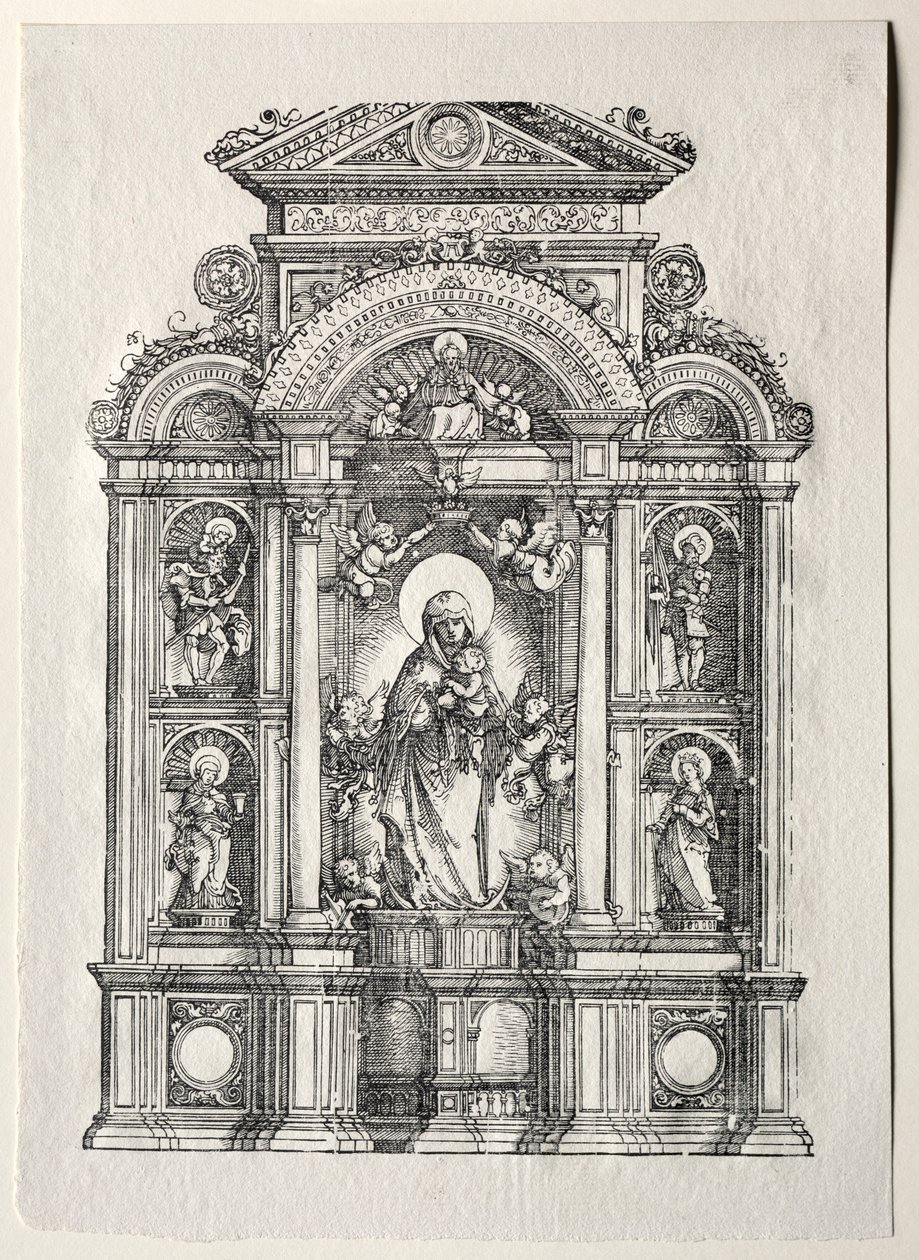 Alter med den smukke Maria af Regensburg, 1520. af Albrecht Altdorfer