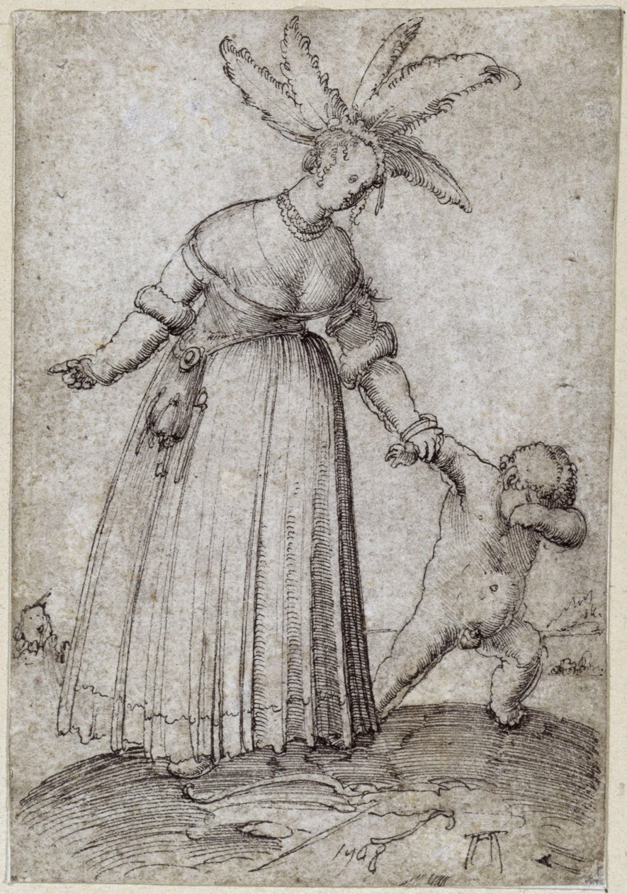 Altdorfer, Albrecht - Venus og Amor af Albrecht Altdorfer