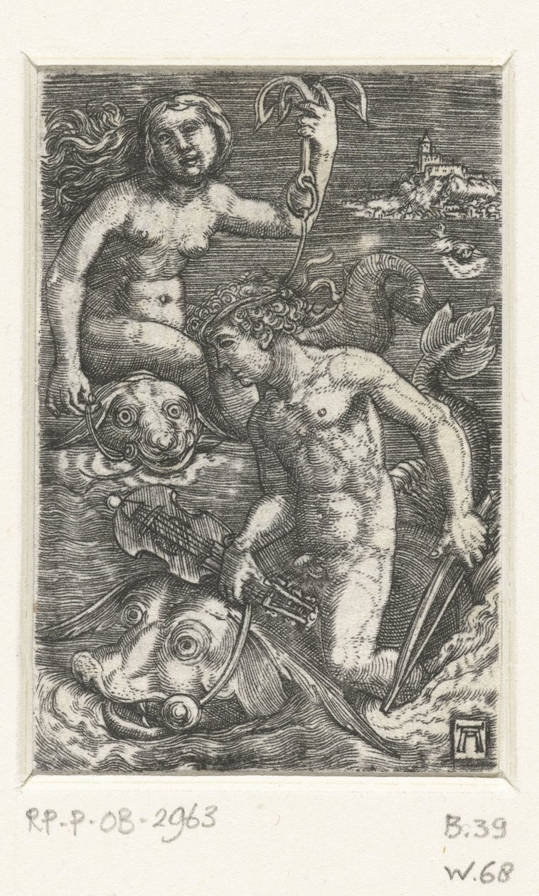 Arion og en Nereid af Albrecht Altdorfer