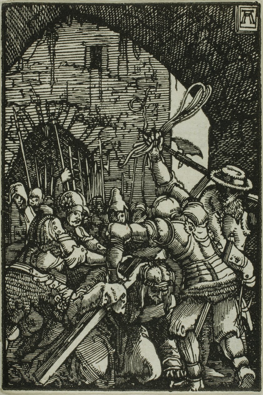 Bæring af korset, fra Menneskets fald og forløsning af Albrecht Altdorfer