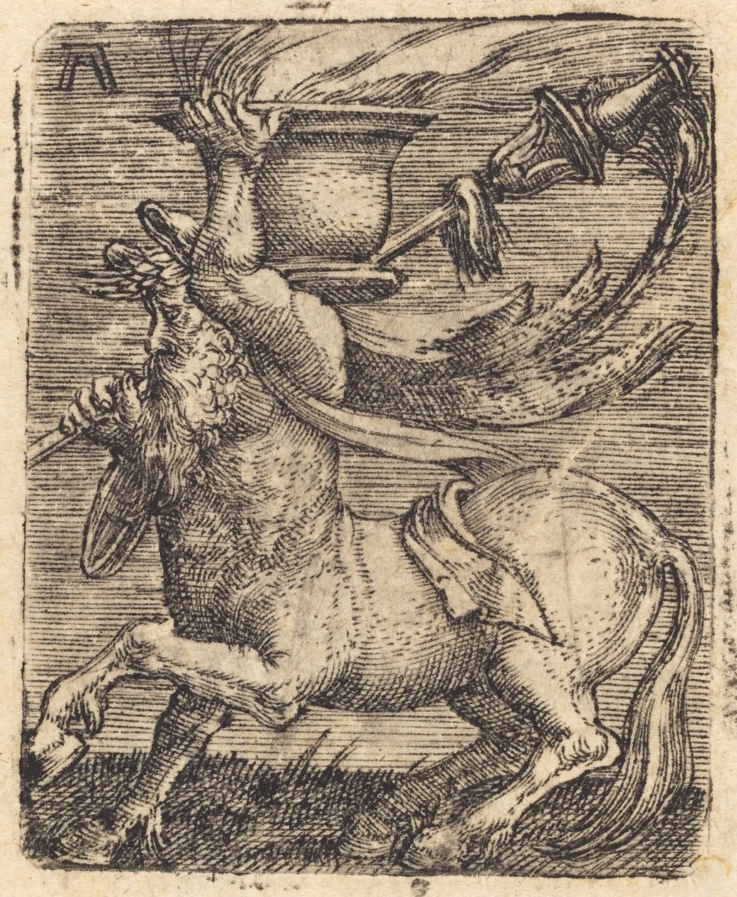 Kentaur med vase af Albrecht Altdorfer