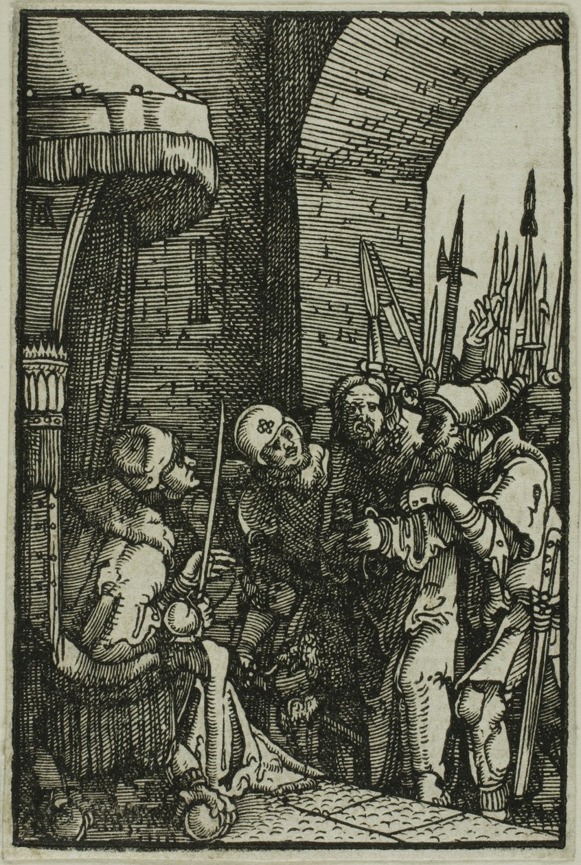 Kristus før Pilatus, fra Menneskets fald og forløsning af Albrecht Altdorfer