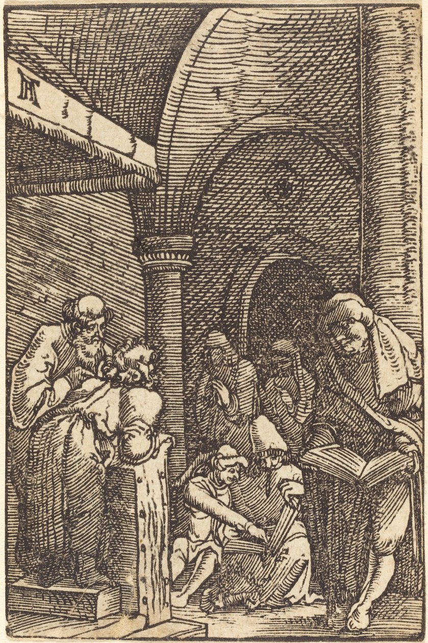 Kristus strides med lægerne af Albrecht Altdorfer