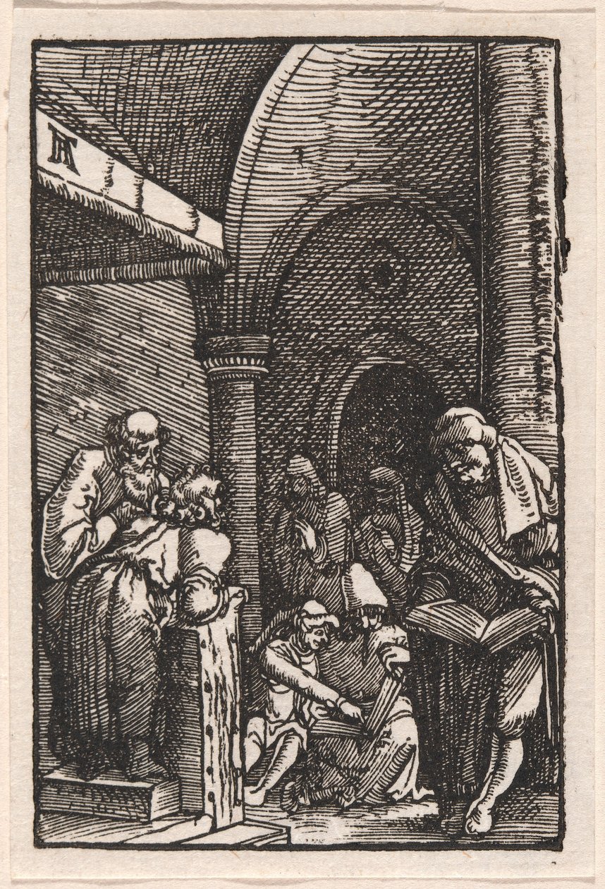 Kristus strides med lægerne af Albrecht Altdorfer