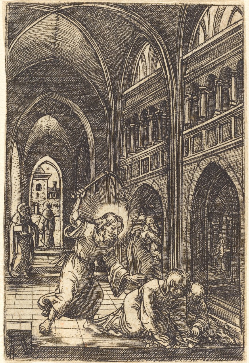 Kristus udviser pengevekslerne af Albrecht Altdorfer